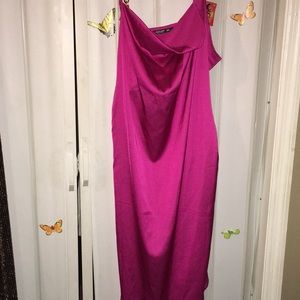 Plus Cowl Neck Dress